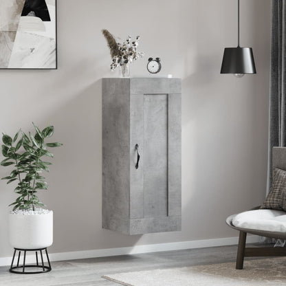 Armoire murale gris béton 34,5x34x90 cm bois d'ingénierie