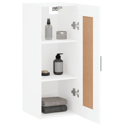 Armoire murale blanc 34,5x34x90 cm bois d'ingénierie