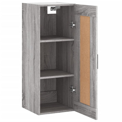 Armoire murale sonoma gris 34,5x34x90 cm bois d'ingénierie