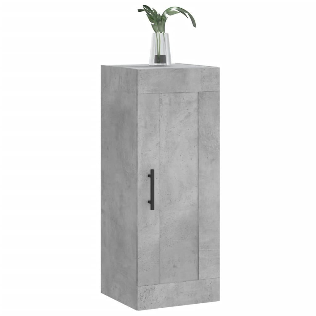 Armoire murale gris béton 34,5x34x90 cm bois d'ingénierie