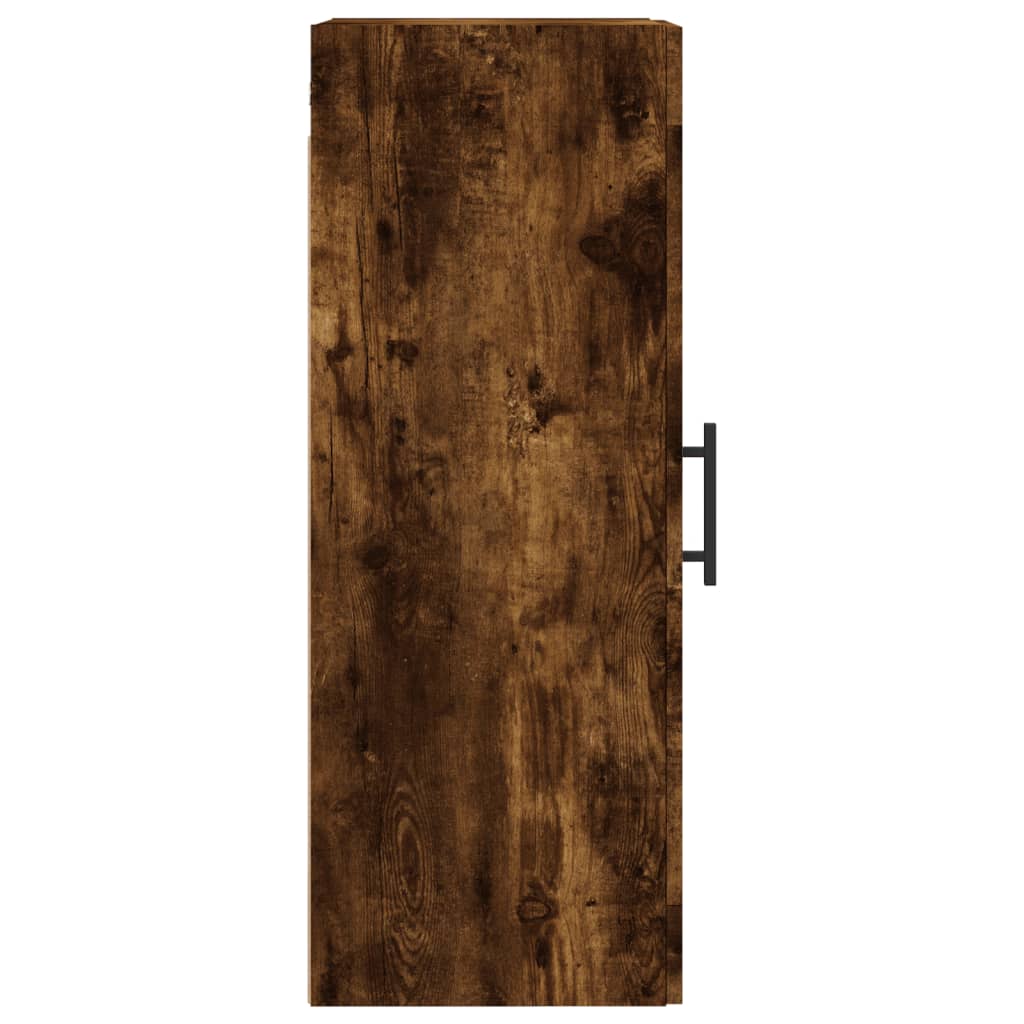 Armoire murale chêne fumé 34,5x34x90 cm bois d'ingénierie