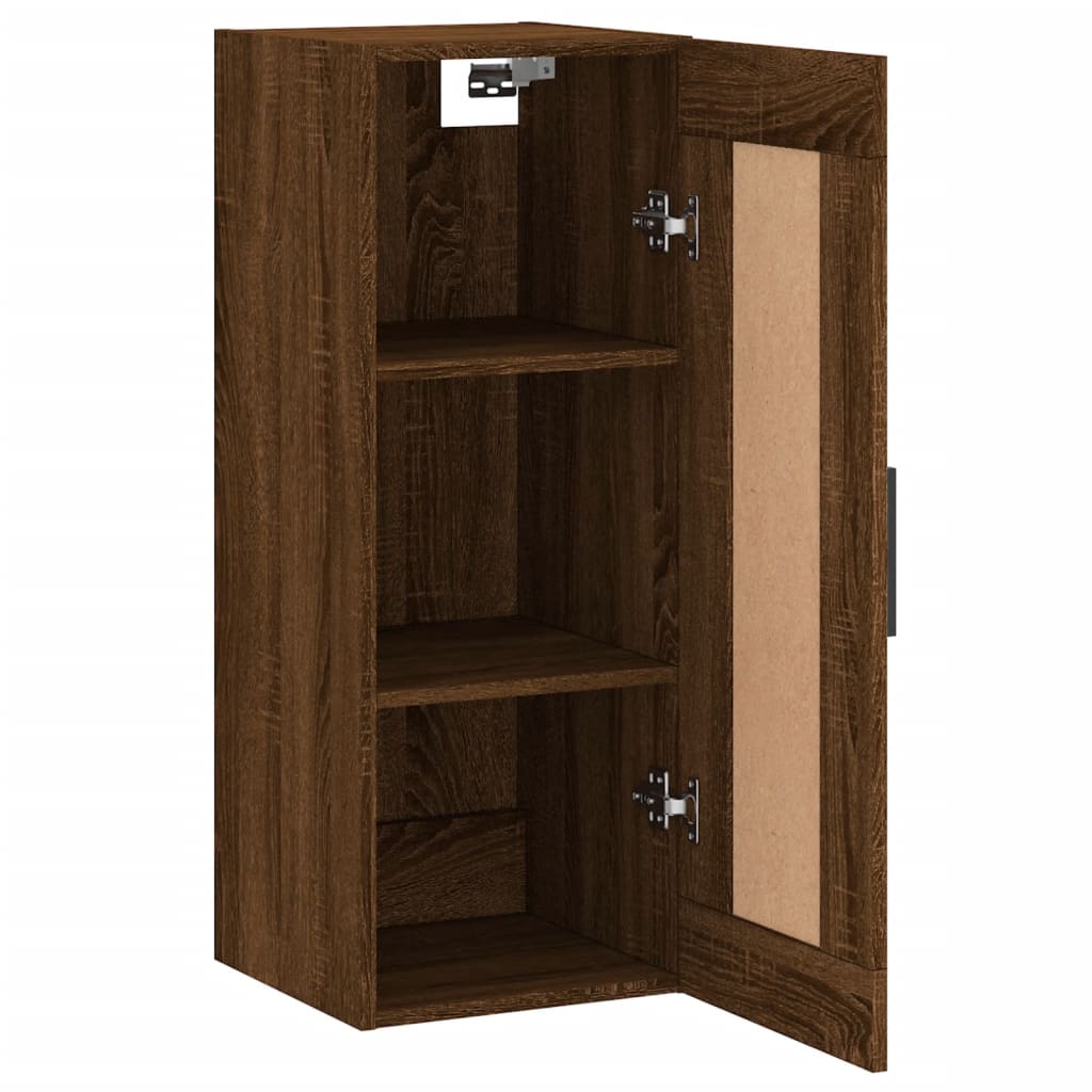 Armoire murale chêne marron 34,5x34x90 cm bois d'ingénierie