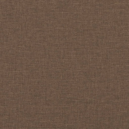 Canapé 2 places avec oreillers décoratifs marron 120 cm tissu