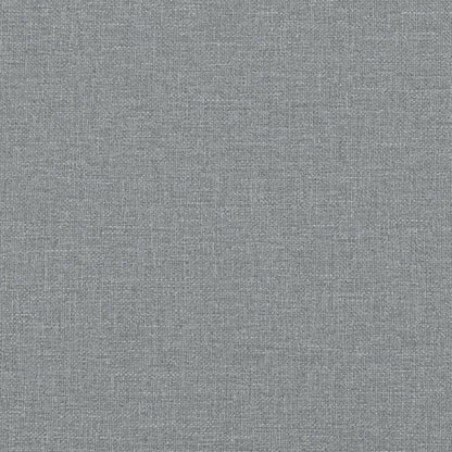 Canapé 2 places avec oreillers gris clair 140 cm tissu