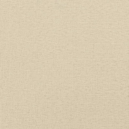 Canapé 2 places avec oreillers décoratifs crème 140 cm tissu