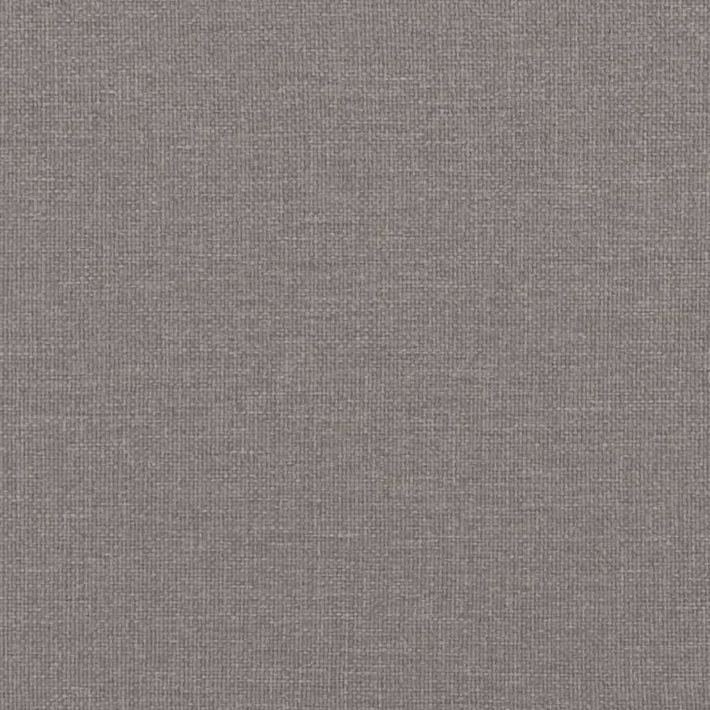 Canapé 2 places avec oreillers décoratifs taupe 140 cm tissu