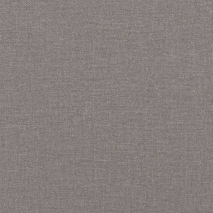 Canapé 2 places avec oreillers décoratifs taupe 140 cm tissu