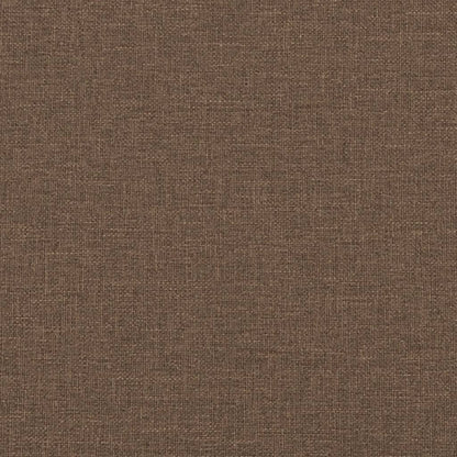 Canapé 2 places avec oreillers décoratifs marron 120 cm tissu