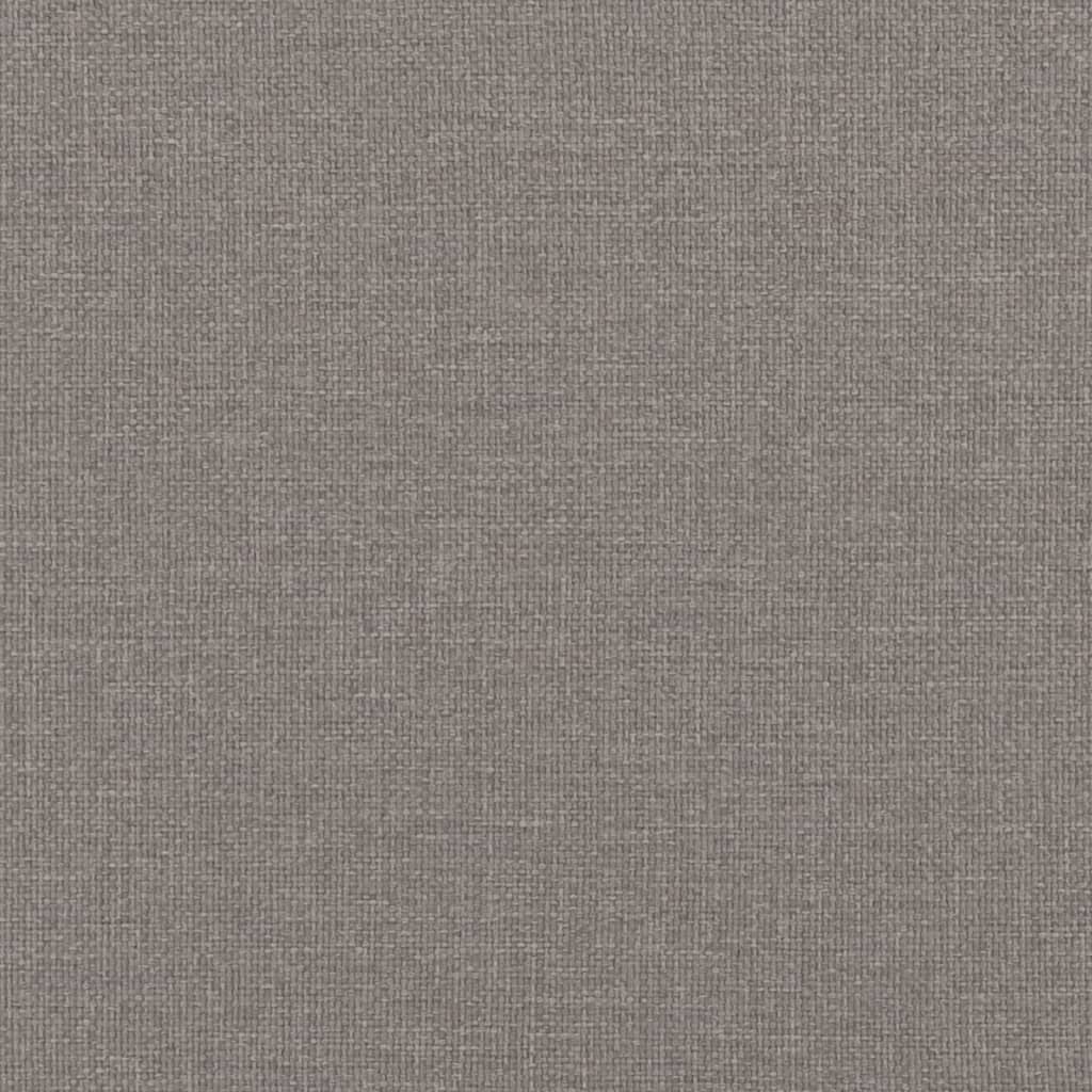 Canapé 2 places avec oreillers décoratifs taupe 120 cm tissu