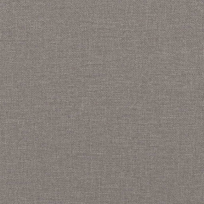 Canapé 2 places avec oreillers décoratifs taupe 120 cm tissu