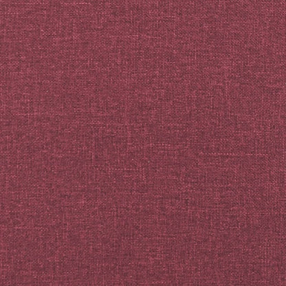 Canapé 2 places avec oreillers bordeaux 140 cm tissu