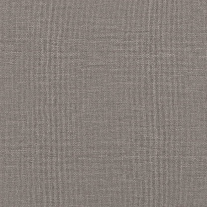 Canapé 2 places avec oreillers décoratifs taupe 140 cm tissu