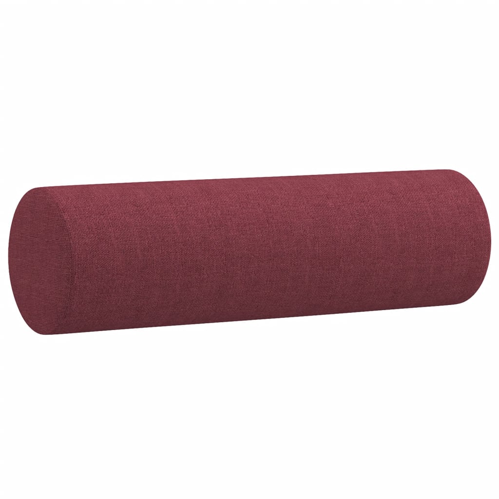 Canapé 2 places avec oreillers bordeaux 120 cm tissu