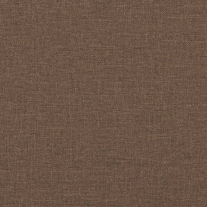 Canapé 3 places avec oreillers décoratifs marron 180 cm tissu