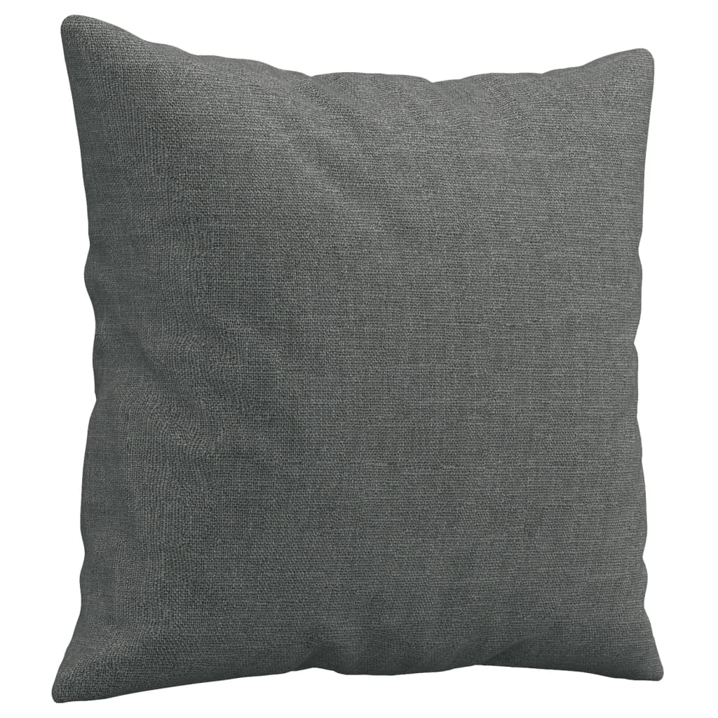 Canapé 2 places avec oreillers gris foncé 120 cm tissu