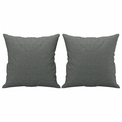 Canapé 3 places avec oreillers gris foncé 180 cm tissu