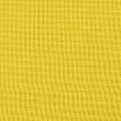 Canapé 3 places avec oreillers jaune clair 180 cm tissu