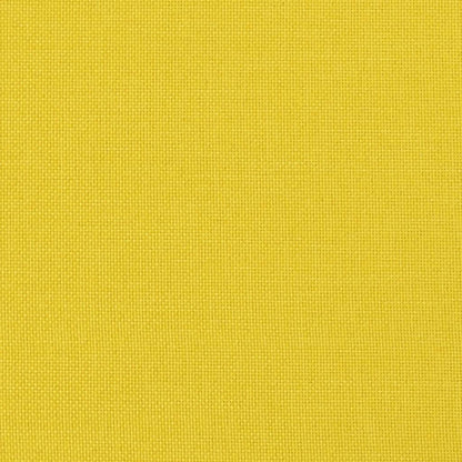 Canapé à 3 places avec repose-pieds Jaune clair 180 cm Tissu