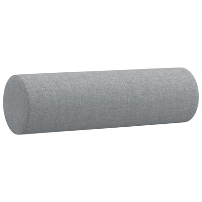 Ensemble de canapés 3 pcs coussins gris clair tissu