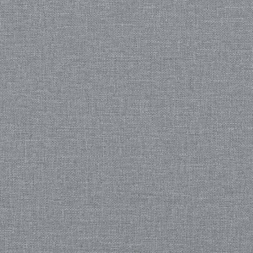 Ensemble de canapés 3 pcs coussins gris clair tissu