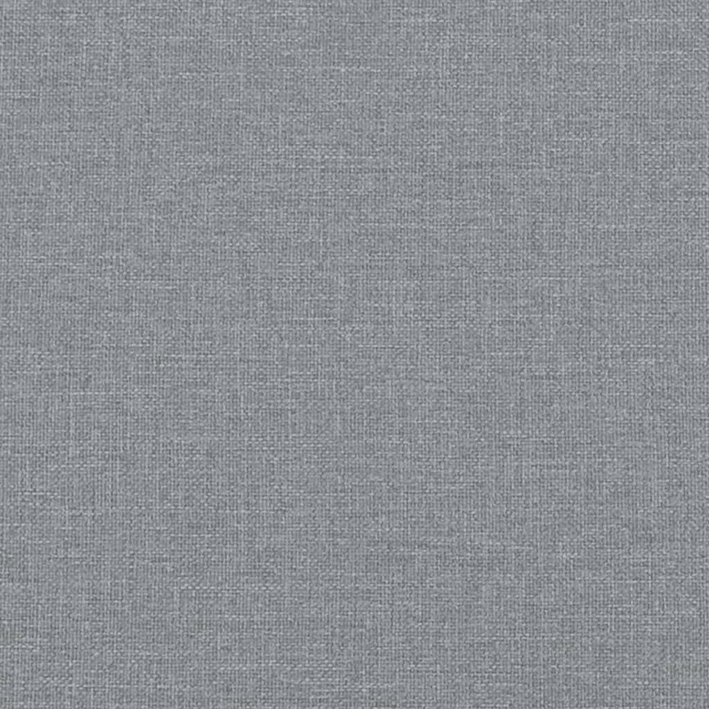 Ensemble de canapés 2 pcs coussins gris clair tissu