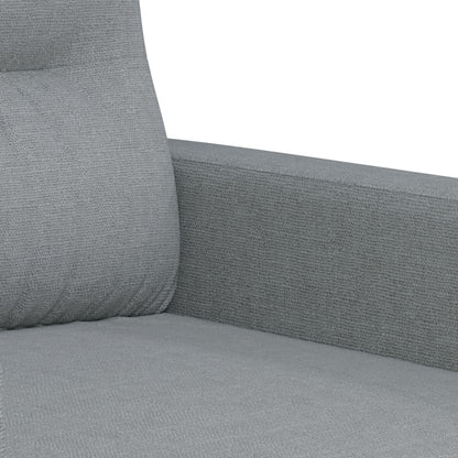 Ensemble de canapés 3 pcs avec coussins Gris clair Tissu