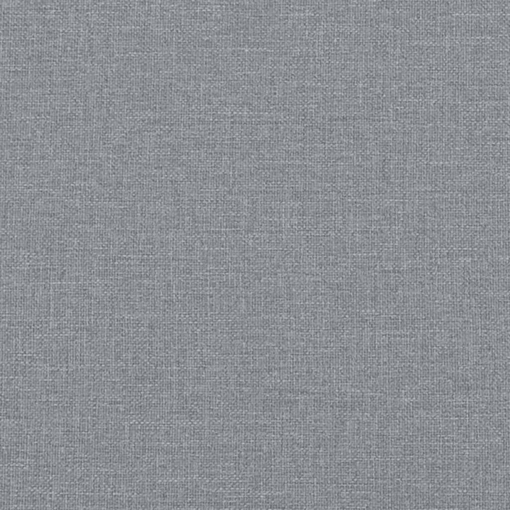 Ensemble de canapés 2 pcs avec coussins Gris clair Tissu