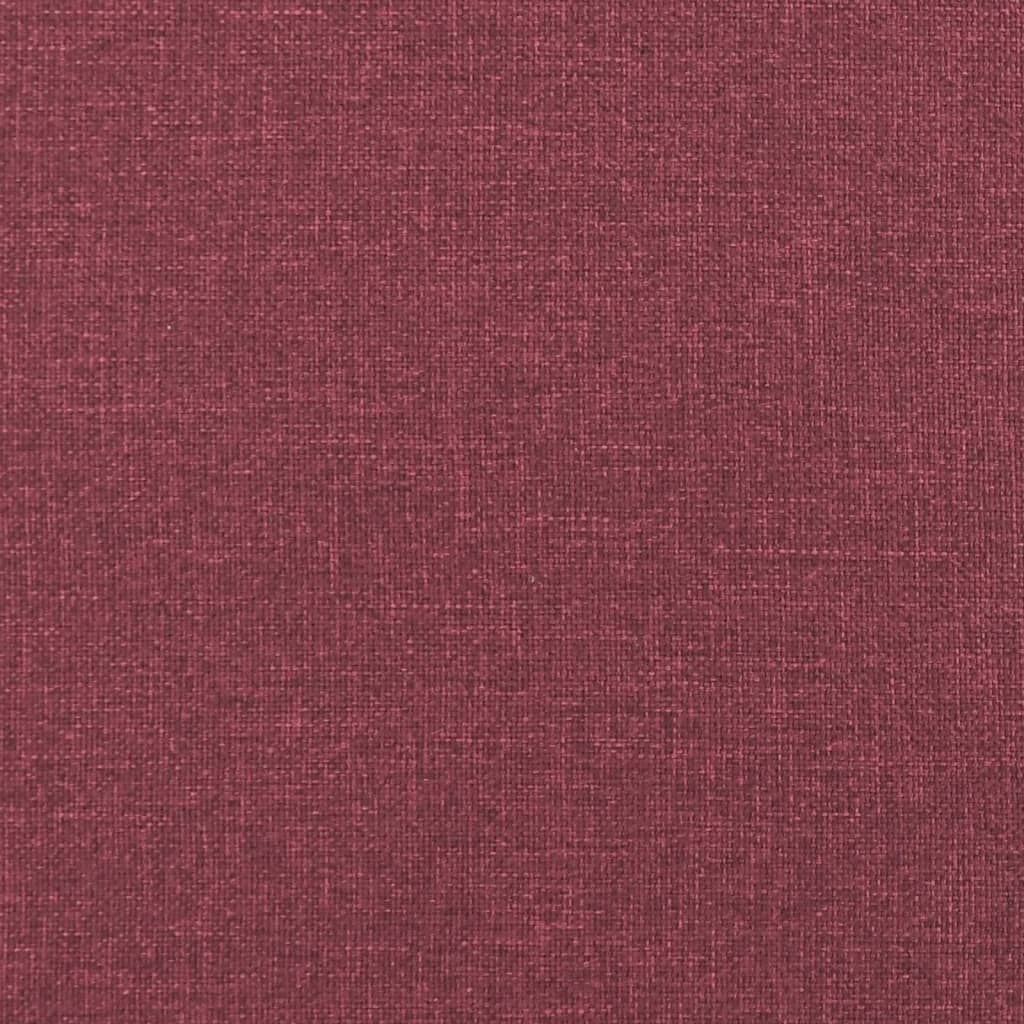 Ensemble de canapés 2 pcs avec coussins Rouge bordeaux Tissu