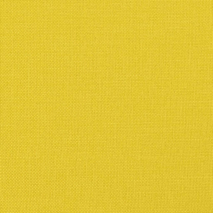 Ensemble de canapés 2 pcs avec coussins Jaune clair Tissu