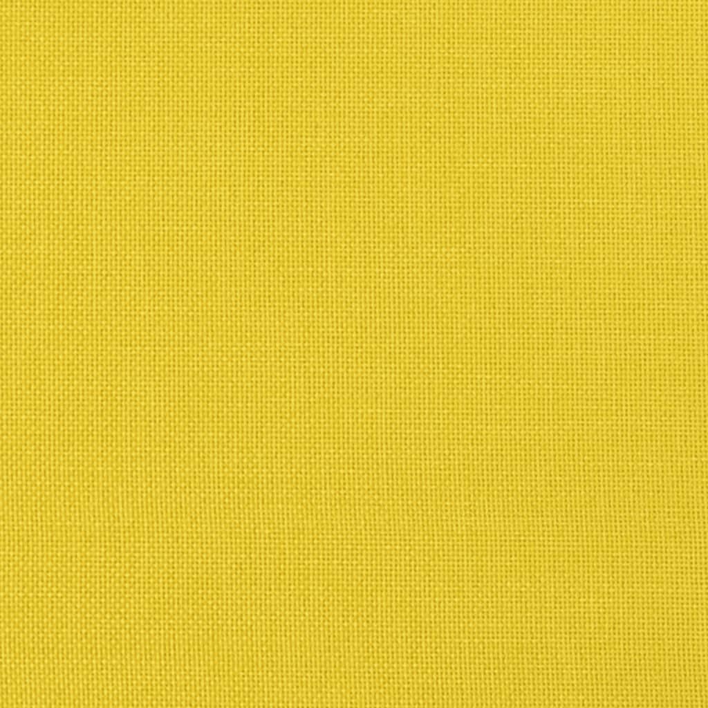 Ensemble de canapés 3 pcs jaune clair tissu