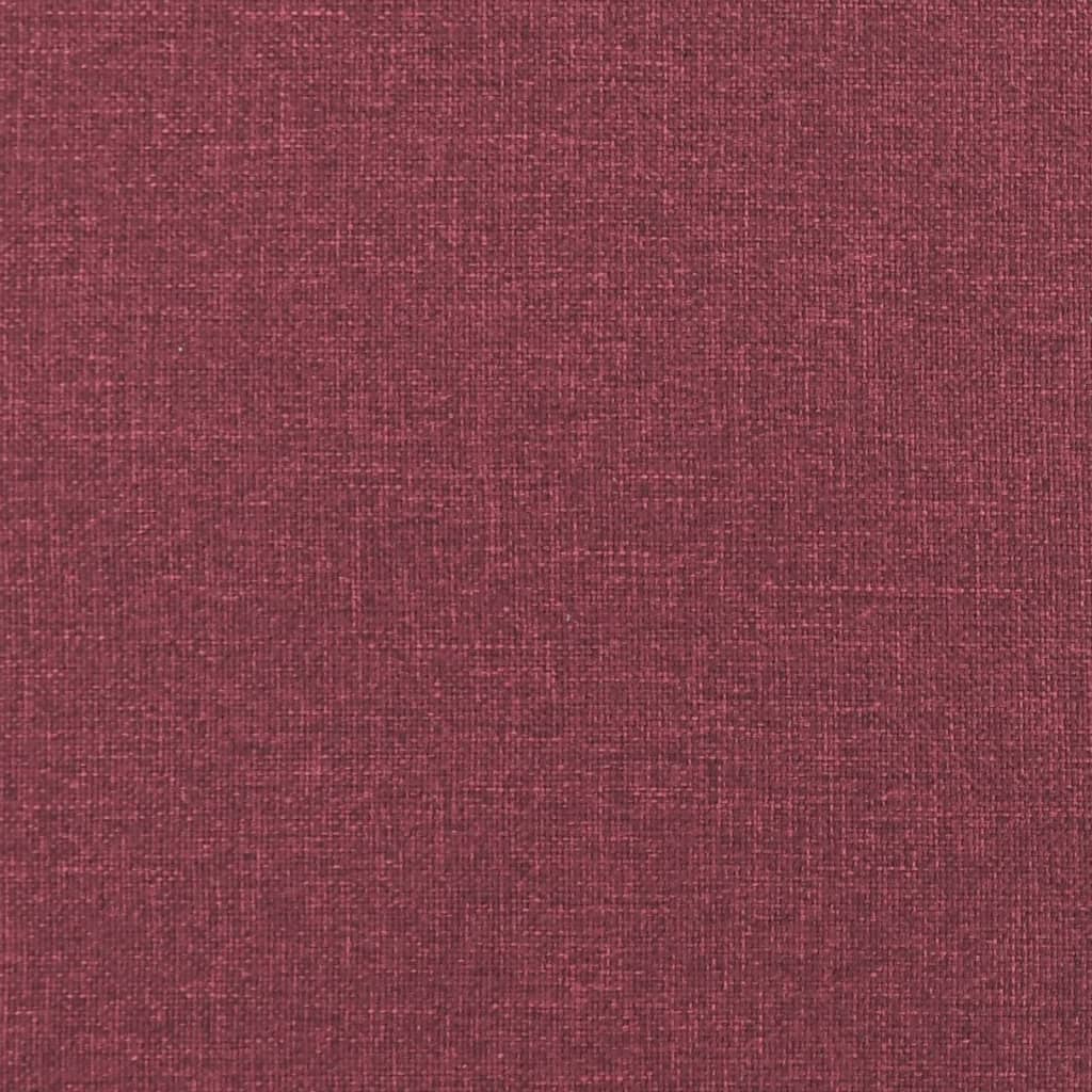 Ensemble de canapés 2 pcs rouge bordeaux tissu