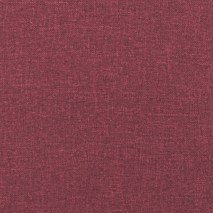 Ensemble de canapés 2 pcs rouge bordeaux tissu