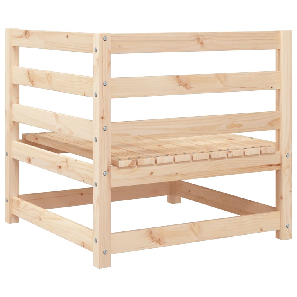 Canapés d'angle de jardin 2 pcs 70x70x67 cm bois de pin massif