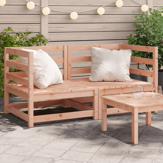 Canapés d'angle de jardin 2 pcs 70x70x67 cm bois massif douglas