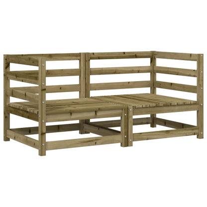 Canapés d'angle de jardin 2 pcs 70x70x67cm bois de pin imprégné