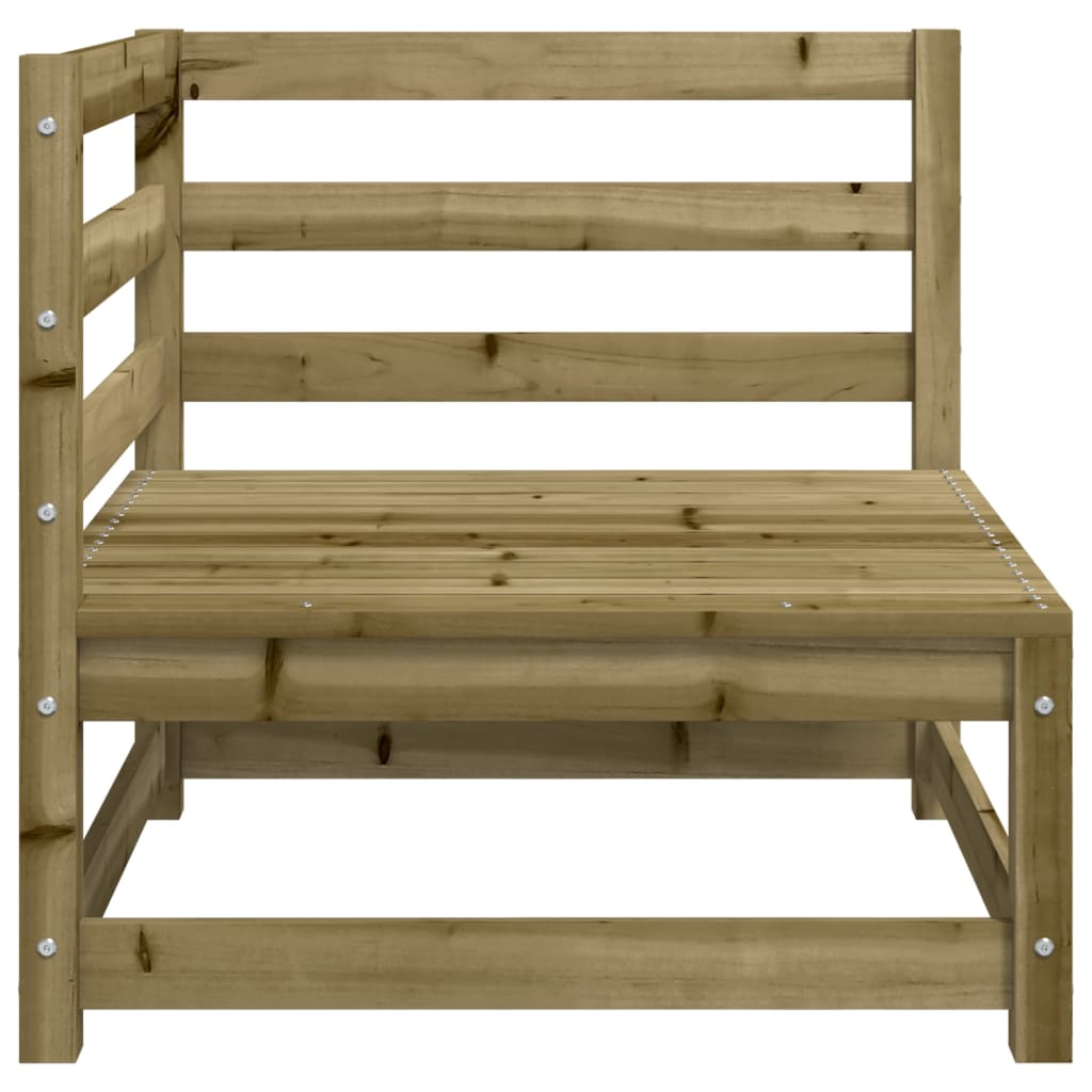 Canapés d'angle de jardin 2 pcs 70x70x67cm bois de pin imprégné