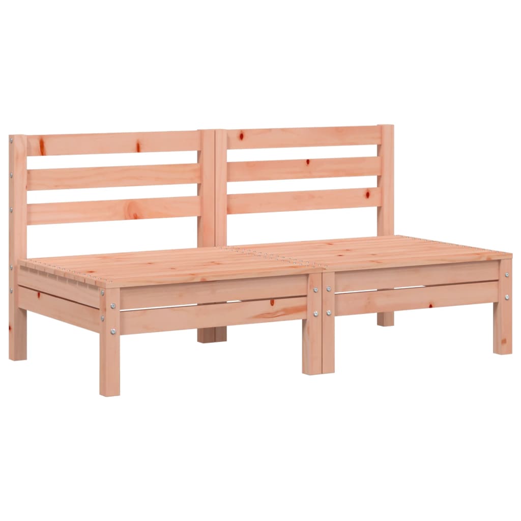 Canapés de jardin sans accoudoirs 2 pcs bois massif douglas