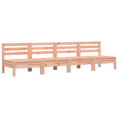 Canapés de jardin sans accoudoirs 4 pcs bois massif douglas