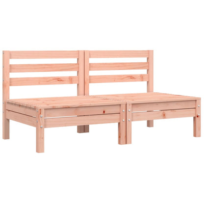 Canapé de jardin sans accoudoirs et coussins 2 pcs bois douglas