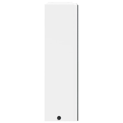 Armoire de salle de bain à miroir avec LED blanc 45x13x52 cm