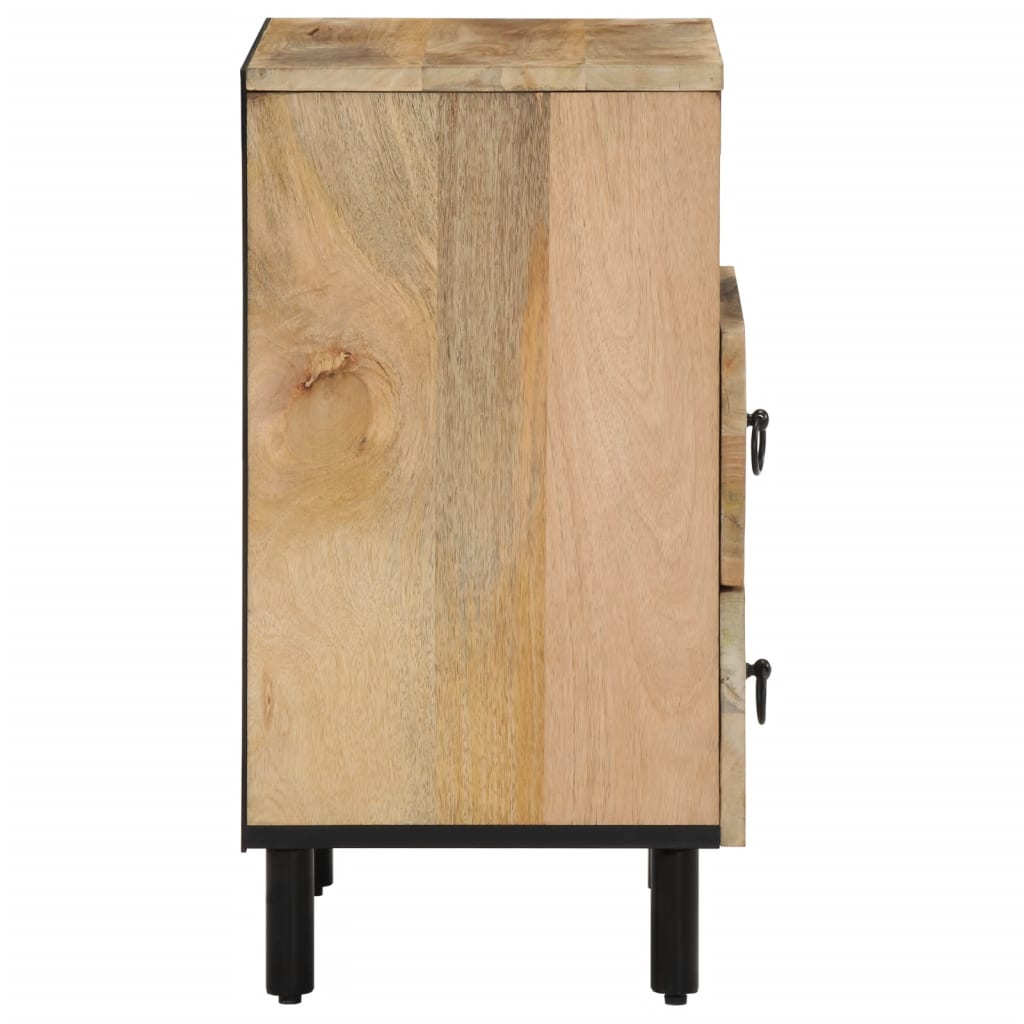 Table de chevet 50x33x60 cm bois de manguier massif