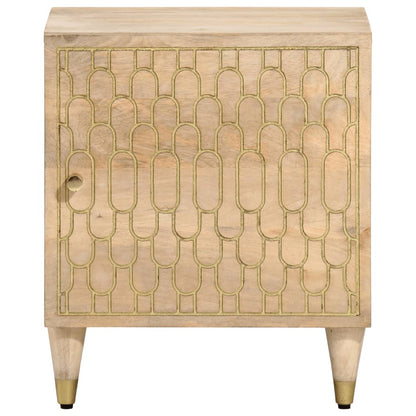 Table de chevet 40x33x46 cm Bois de manguier solide