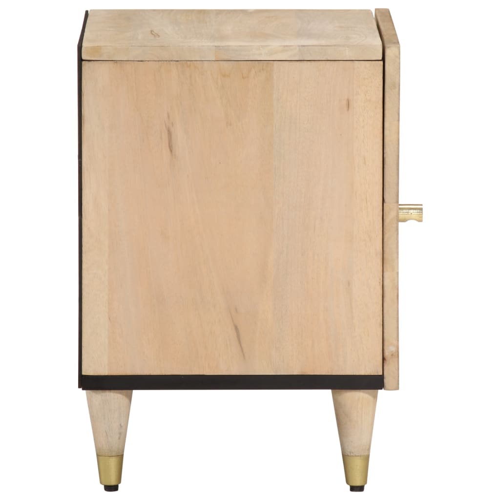 Table de chevet 40x33x46 cm Bois de manguier solide