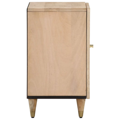 Armoire de salle de bain 38x33x58 cm bois massif de manguier