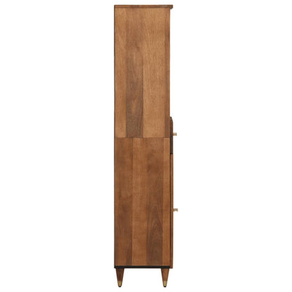 Armoire de salle de bain 38x33x160 cm bois massif de manguier