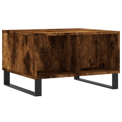 Table basse Chêne fumé 60x50x36,5 cm Bois d'ingénierie