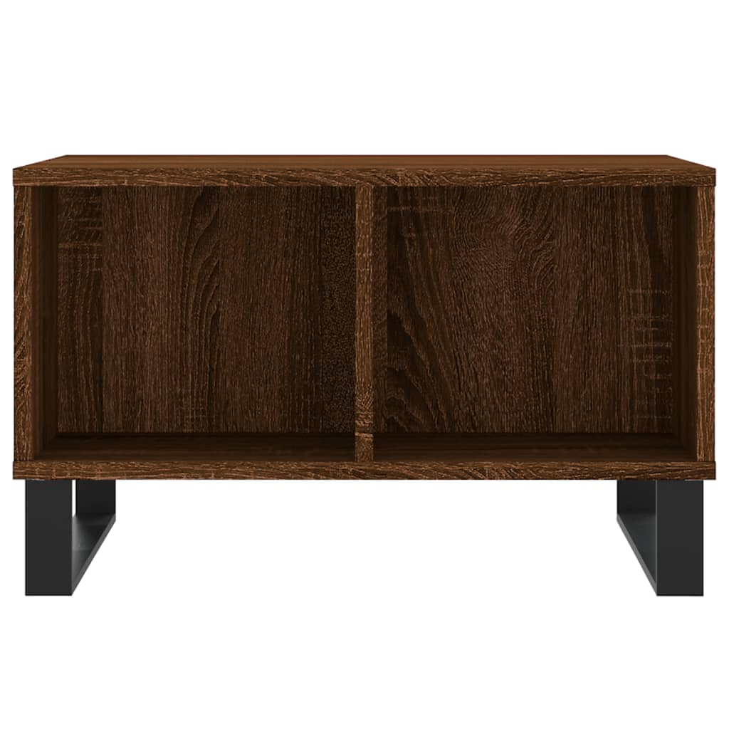 Table basse Chêne marron 60x50x36,5 cm Bois d'ingénierie