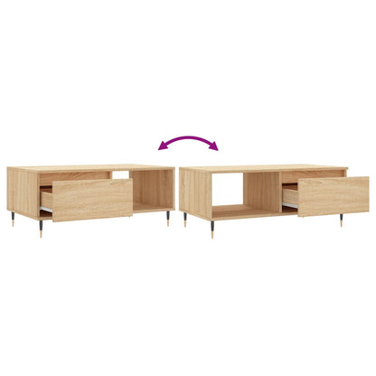 Table basse Chêne sonoma 90x50x36,5 cm Bois d'ingénierie