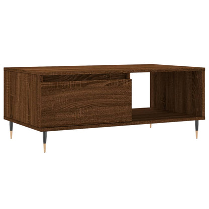 Table basse Chêne marron 90x50x36,5 cm Bois d'ingénierie