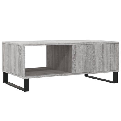 Table basse Sonoma gris 90x50x36,5 cm Bois d'ingénierie